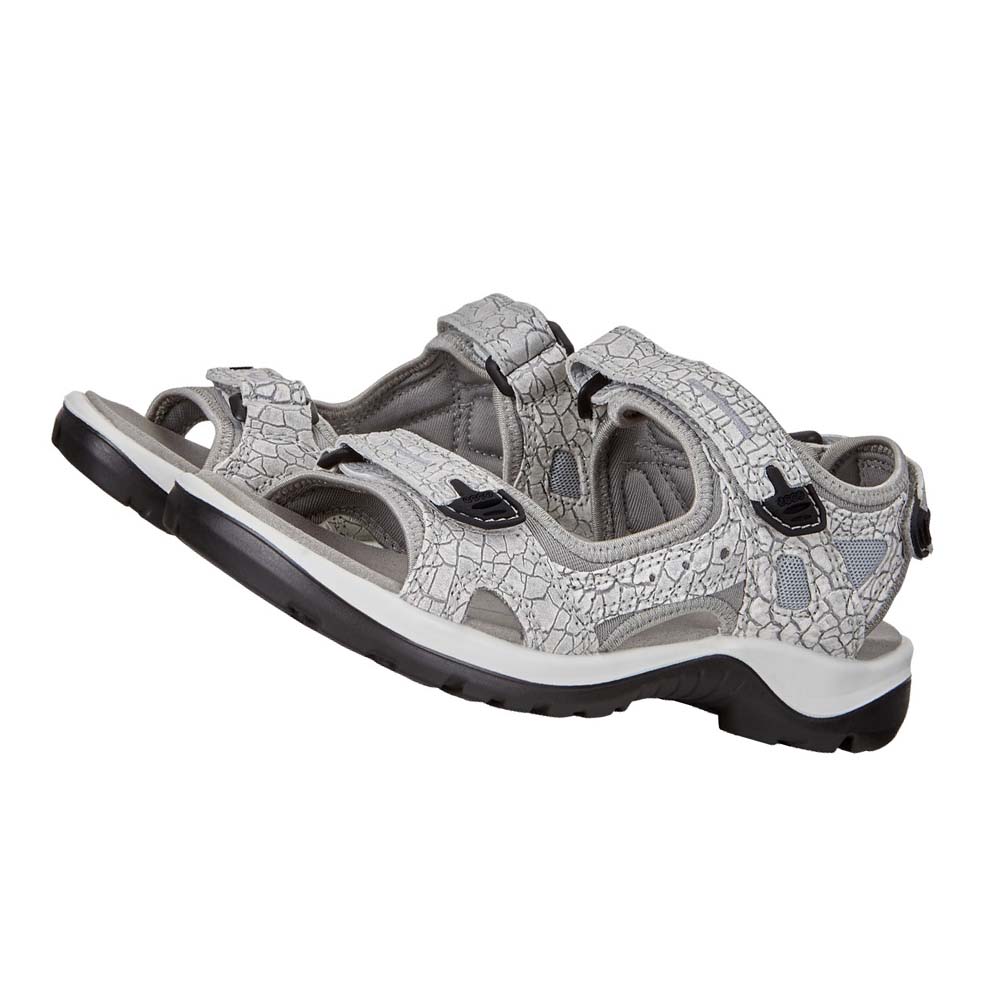 Women's Ecco Yucatan Sandals Silver | USA 198VRW